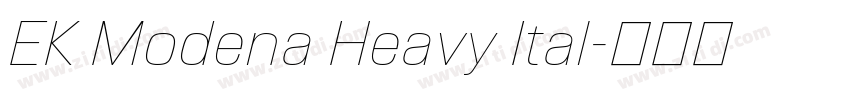 EK Modena Heavy Ital字体转换
